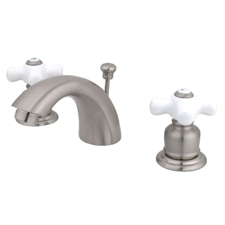 Kingston Brass KB958PX Victorian Mini-Widespread Bathroom Faucet, Brushed Nickel KB958PX